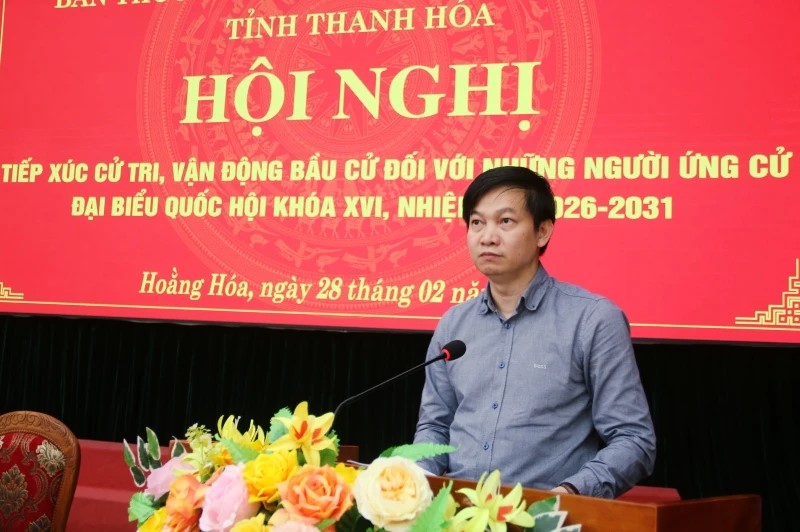 Thanh Hóa: Hội nghị tiếp xúc cử tri, vận động bầu cử với những người ứng cử ĐBQH khóa XVI tại đơn vị bầu cử số 1