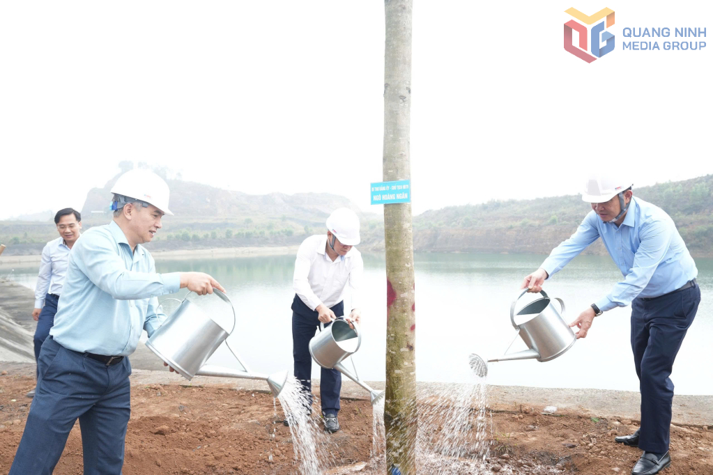 C&aacute;c đại biểu trồng c&acirc;y sau lễ ph&aacute;t động