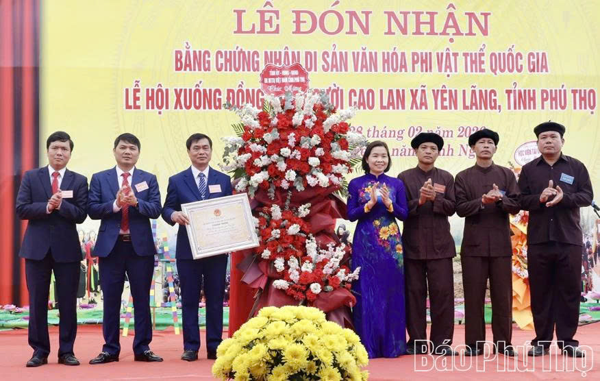 Phú Thọ: Lễ hội Xuống Đồng của người Cao Lan xã Yên Lãng được công nhận Di sản văn hóa phi vật thể quốc gia