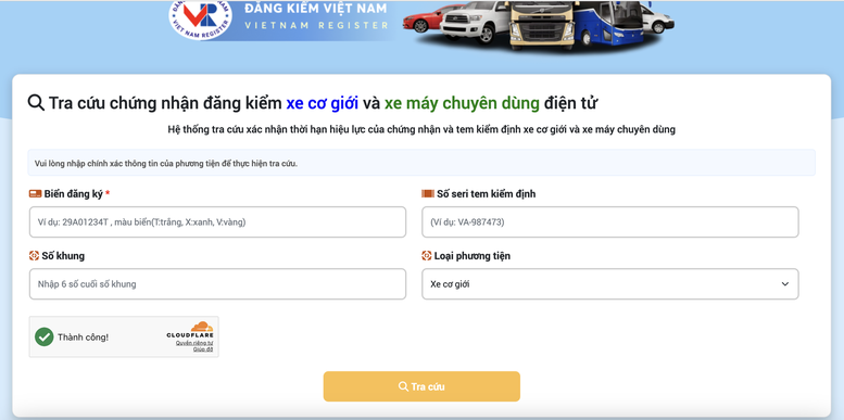 Hướng dẫn tra cứu giấy chứng nhận kiểm định điện tử