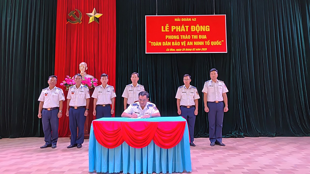 Hải đoàn 42 phát động Phong trào thi đua “Toàn dân bảo vệ an ninh Tổ quốc”
