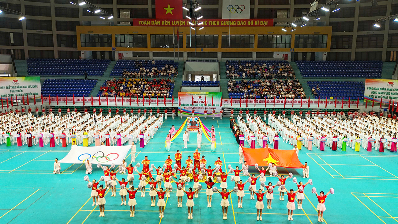 Quang ảnh Hội thao tại Nh&agrave; thi đấu thể thao tỉnh Bắc Ninh