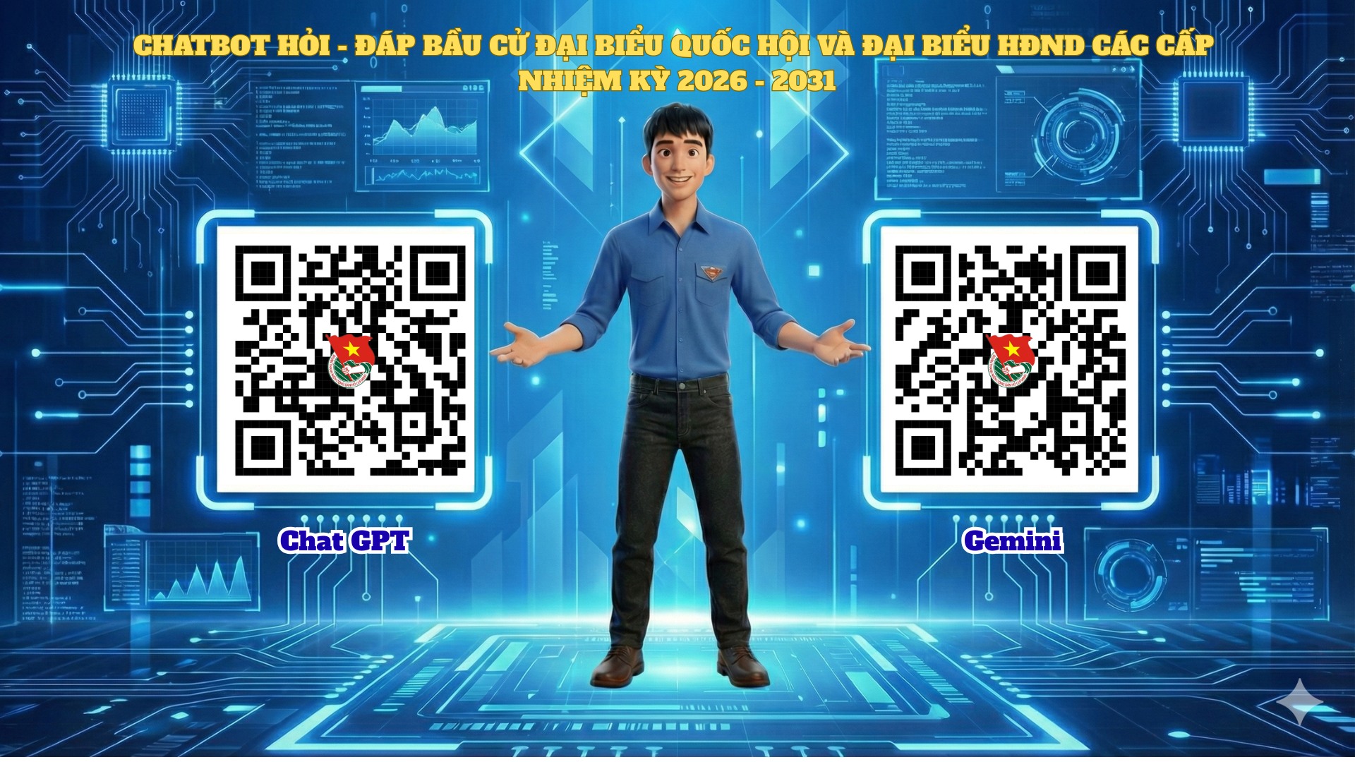 Đưa công nghệ vào phục vụ cử tri: Tuổi trẻ Hà Đông tạo Chatbox hỗ trợ bầu cử hiệu quả