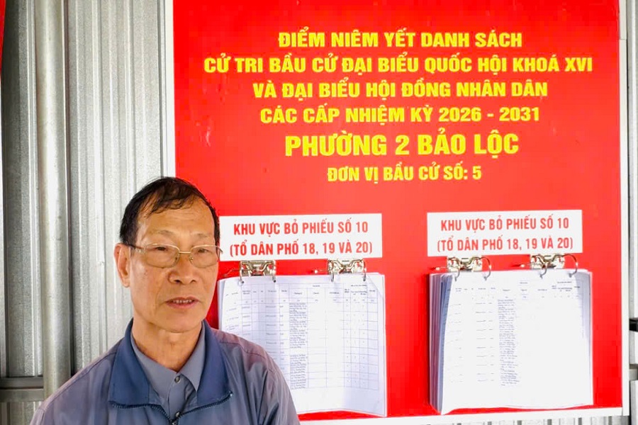 Cựu chiến binh Nguyễn Văn S&aacute;ng - Cử tri Tổ d&acirc;n phố 20