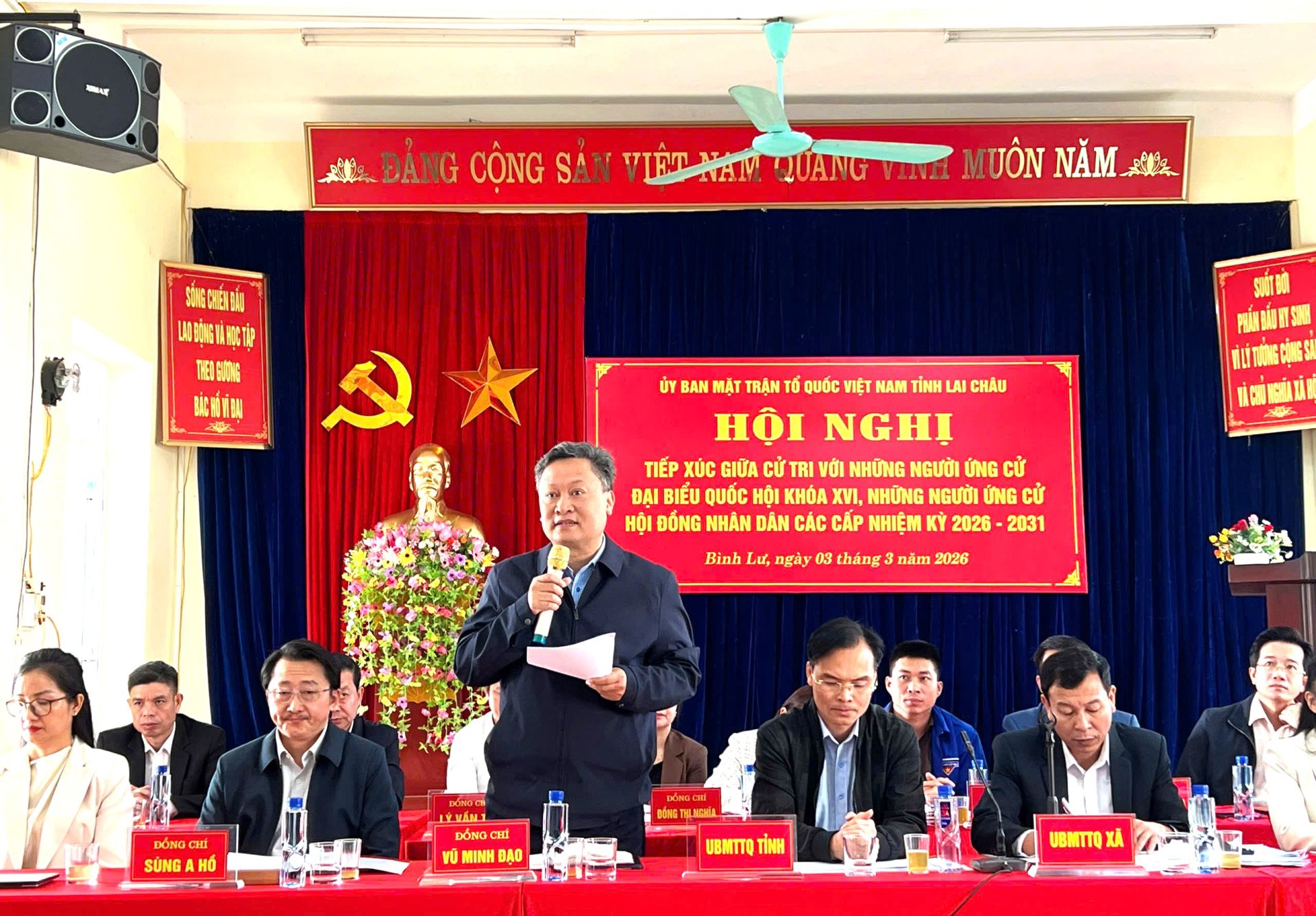 Đồng chí Vũ Minh Đạo ứng cử đại biểu Quốc hội tại tỉnh Lai Châu