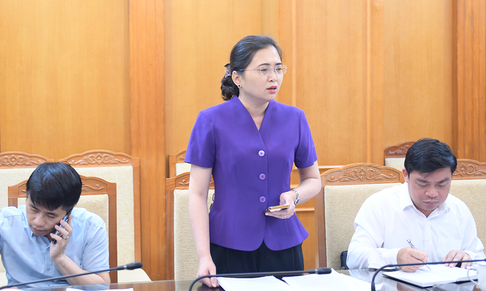 L&atilde;nh đạo Sở T&agrave;i ch&iacute;nh g&oacute;p &yacute; c&aacute;c vấn đề về nguồn lực thực hiện Chương tr&igrave;nh.