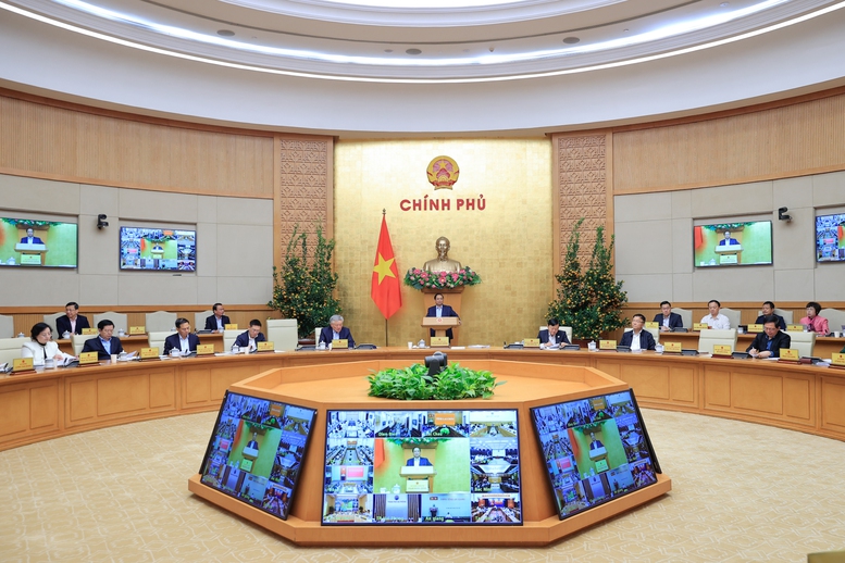 Thủ tướng nhấn mạnh, kiên định mục tiêu thúc đẩy tăng trưởng từ 10% trở lên, giữ vững ổn định kinh tế vĩ mô, kiểm soát lạm phát và bảo đảm các cân đối lớn của nền kinh tế - Ảnh: VGP/Nhật Bắc Thủ tướng nhấn mạnh, kiên định mục tiêu thúc đẩy tăng trưởng từ 10% trở lên, giữ vững ổn định kinh tế vĩ mô, kiểm soát lạm phát và bảo đảm các cân đối lớn của nền kinh tế - Ảnh: VGP/Nhật Bắc