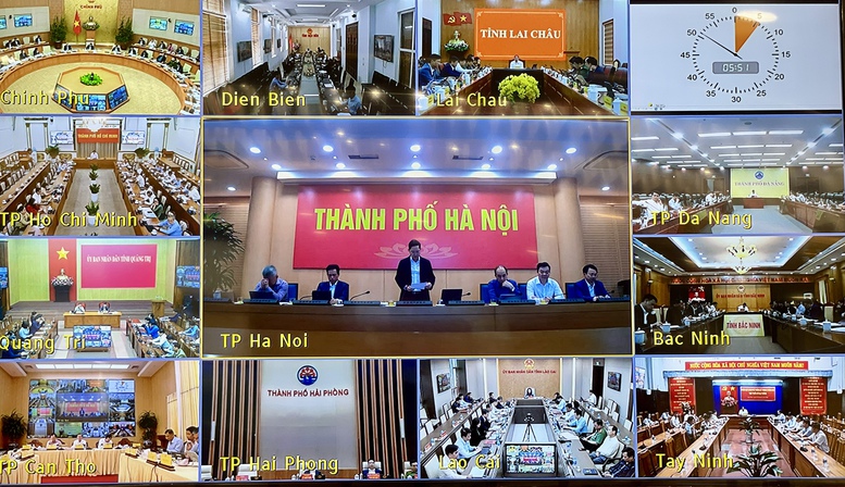 C&aacute;c địa phương tham dự trực tuyến Phi&ecirc;n họp Ch&iacute;nh phủ thường kỳ th&aacute;ng 2/2026 - Ảnh: VGP/Nhật Bắc