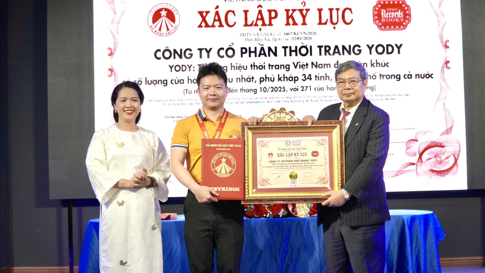 YODY xác lập Kỷ lục Việt Nam về quy mô hệ thống cửa hàng thời trang đa phân khúc