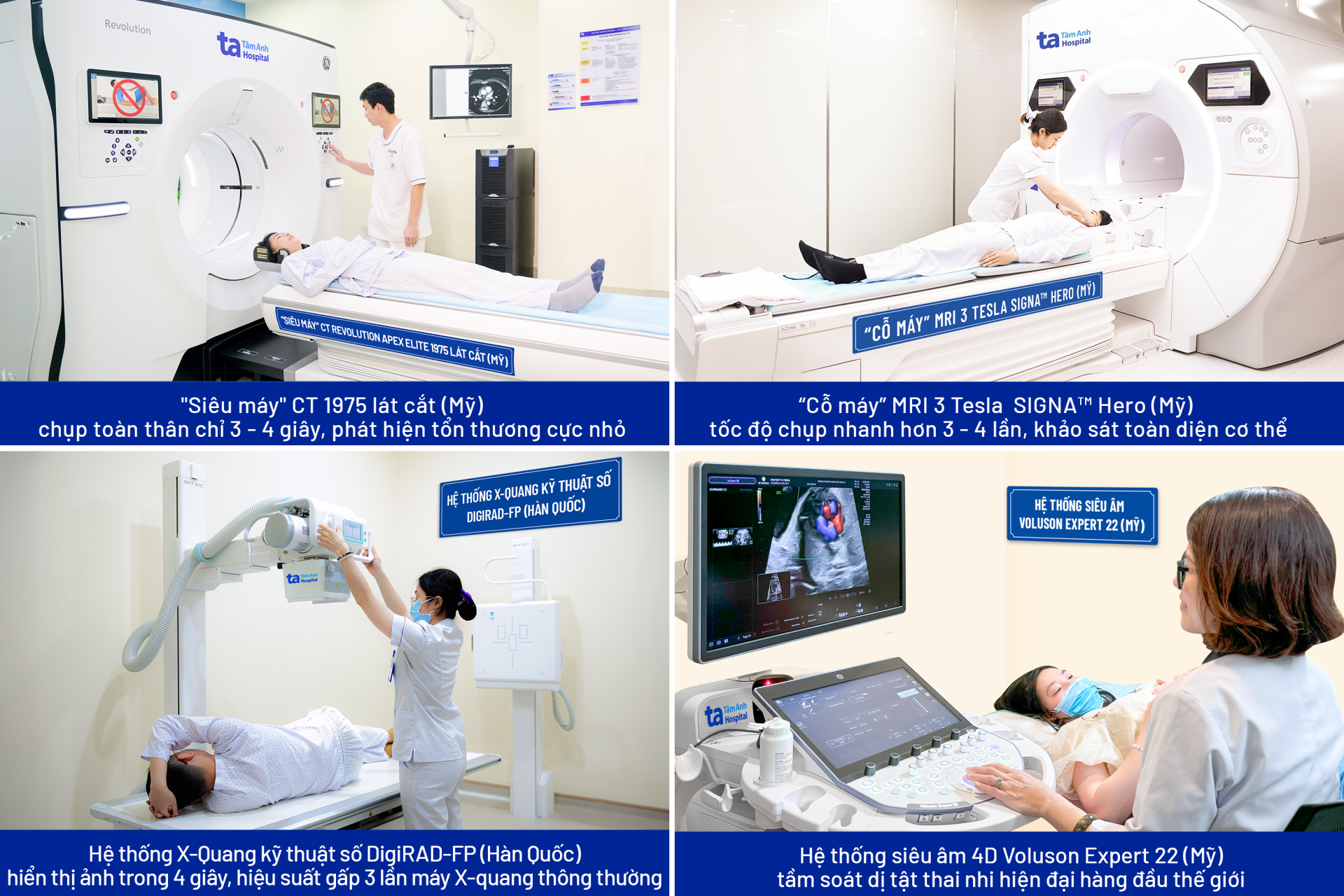 Tại Trung tâm Chẩn đoán hình ảnh & Điện quang can thiệp, BVĐK Tâm Anh TP.HCM, hệ thống máy được nhập khẩu từ Âu - Mỹ và vận hành theo tiêu chuẩn ISO 15189:2022. Ảnh: BVĐK Tâm Anh Tại Trung tâm Chẩn đoán hình ảnh & Điện quang can thiệp, BVĐK Tâm Anh TP.HCM, hệ thống máy được nhập khẩu từ Âu - Mỹ và vận hành theo tiêu chuẩn ISO 15189:2022. Ảnh: BVĐK Tâm Anh