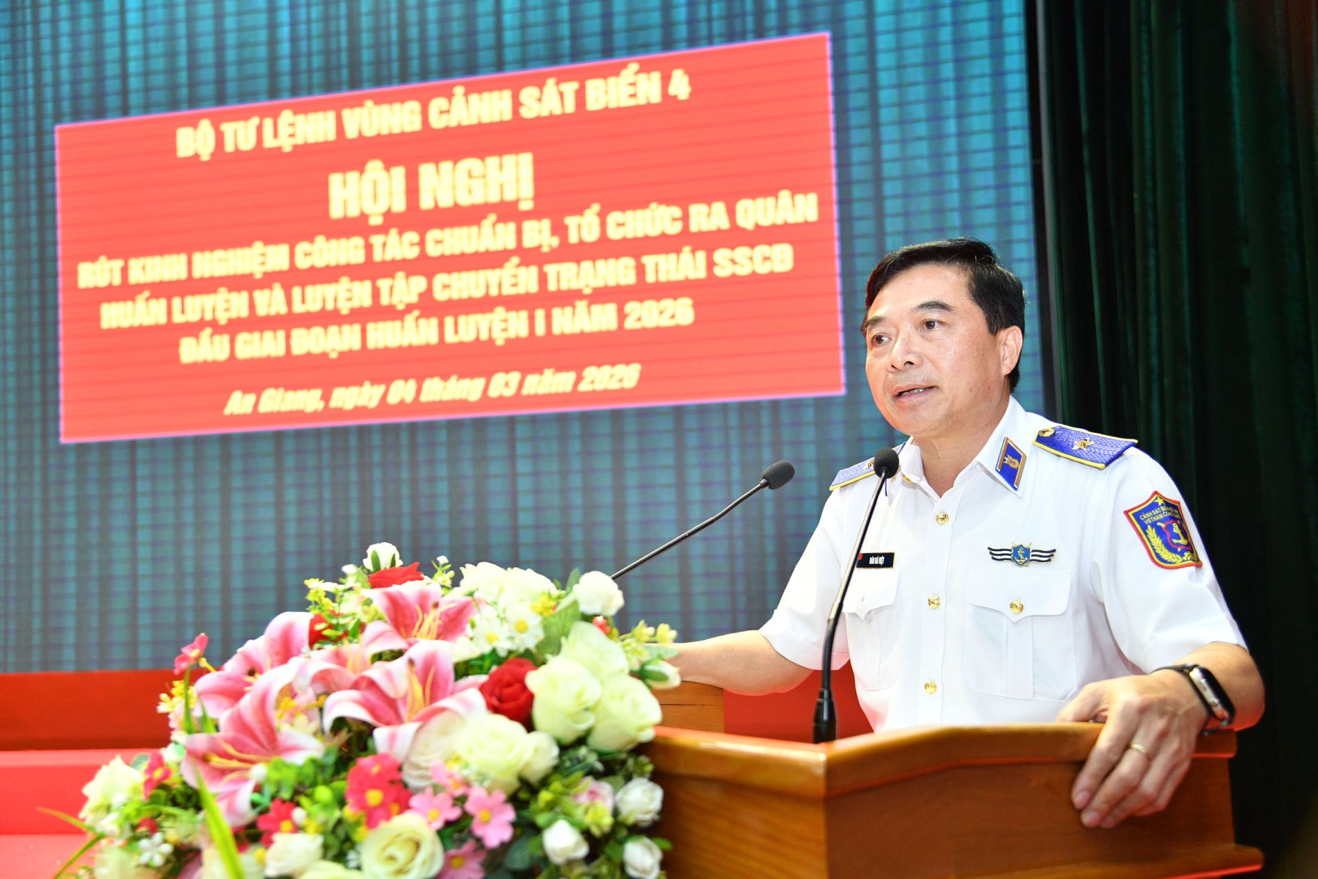 Thiếu tướng Đào Bá Việt, Tư lệnh Vùng Cảnh sát biển 4 phát biểu kết luận Hội nghị rút kinh nghiệm Thiếu tướng Đào Bá Việt, Tư lệnh Vùng Cảnh sát biển 4 phát biểu kết luận Hội nghị rút kinh nghiệm