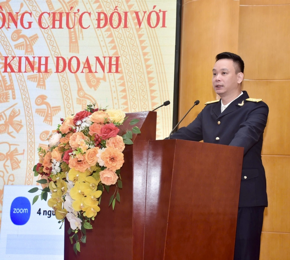 Ông Vũ Mạnh Cường Trưởng Thuế TP. Hà Nội phát biểu tại hội nghị. Ảnh: Ông Vũ Mạnh Cường Trưởng Thuế TP. Hà Nội phát biểu tại hội nghị. Ảnh: