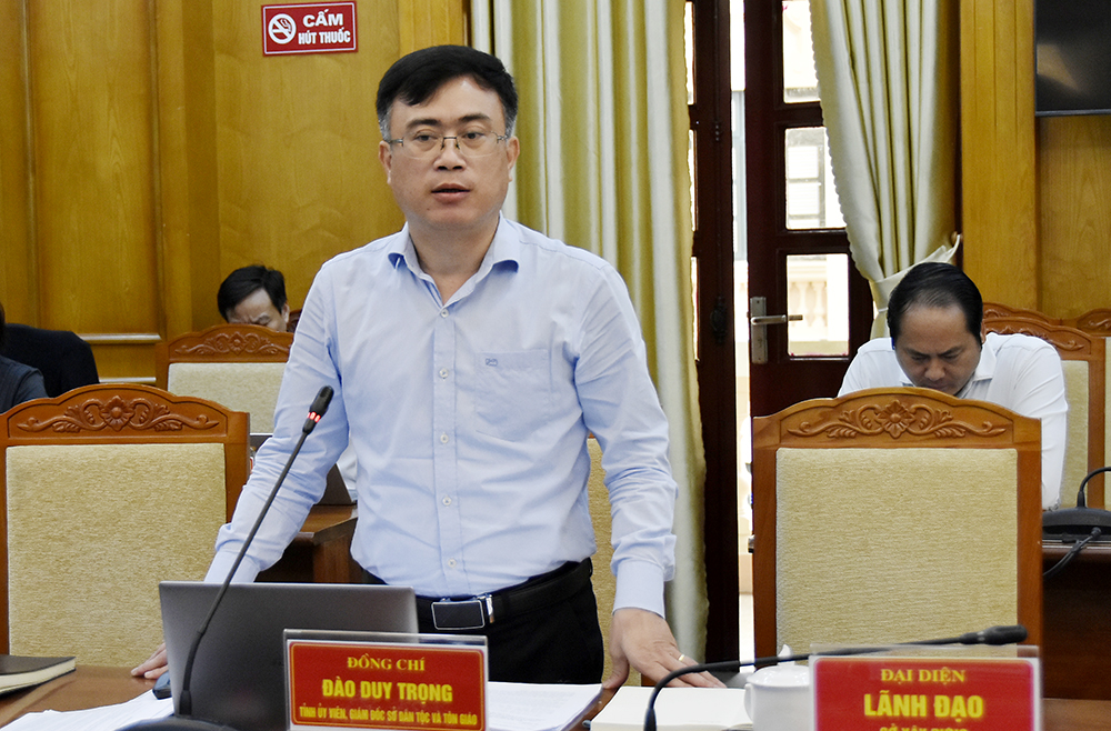 L&atilde;nh đạo Sở D&acirc;n tộc v&agrave; T&ocirc;n gi&aacute;o giải tr&igrave;nh một số nội dung Dự thảo Chương tr&igrave;nh của Ban Chấp h&agrave;nh Đảng bộ tỉnh về ph&aacute;t triển v&ugrave;ng đồng b&agrave;o d&acirc;n tộc thiểu số v&agrave; miền n&uacute;i tỉnh Bắc Ninh giai đoạn 2026 - 2030.