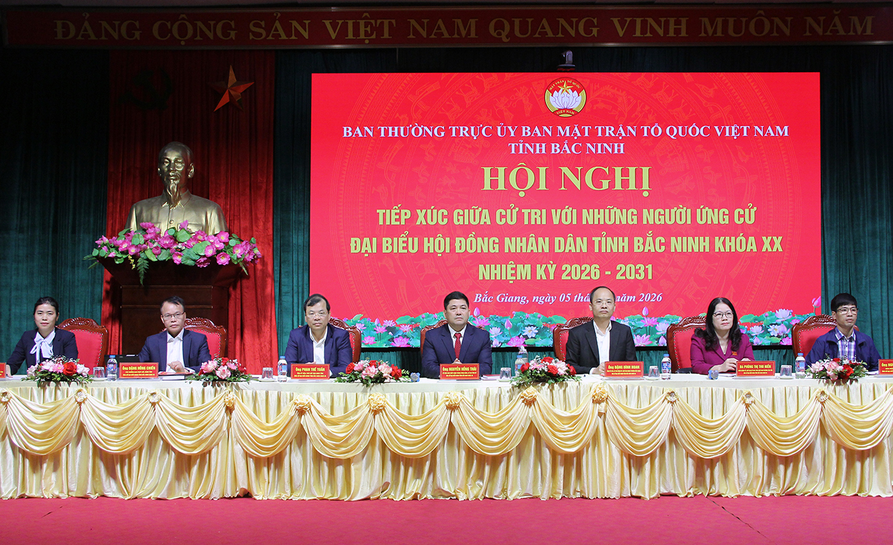 Bắc Ninh: Hội nghị tiếp xúc giữa cử tri với người ứng cử đại biểu HĐND tỉnh tại phường Bắc Giang