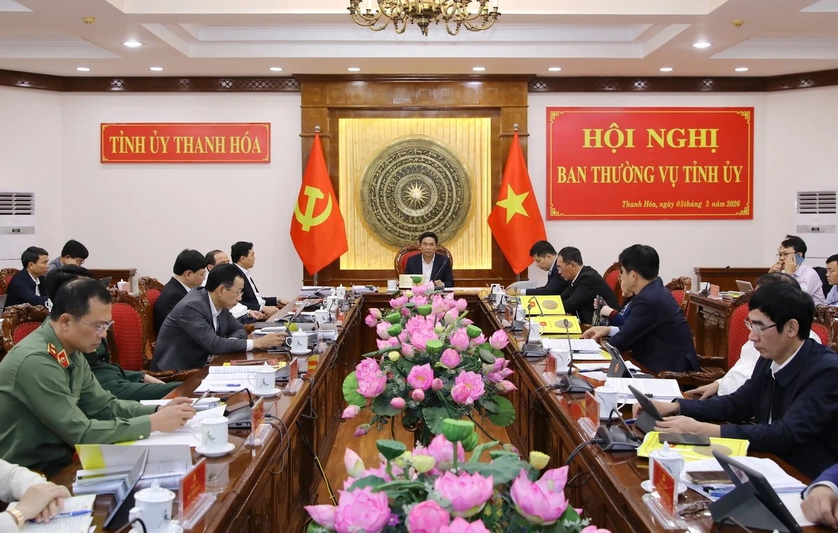 Ban Thường vụ Tỉnh ủy Thanh Hóa cho ý kiến vào nhiều nội dung quan trọng thuộc thẩm quyền