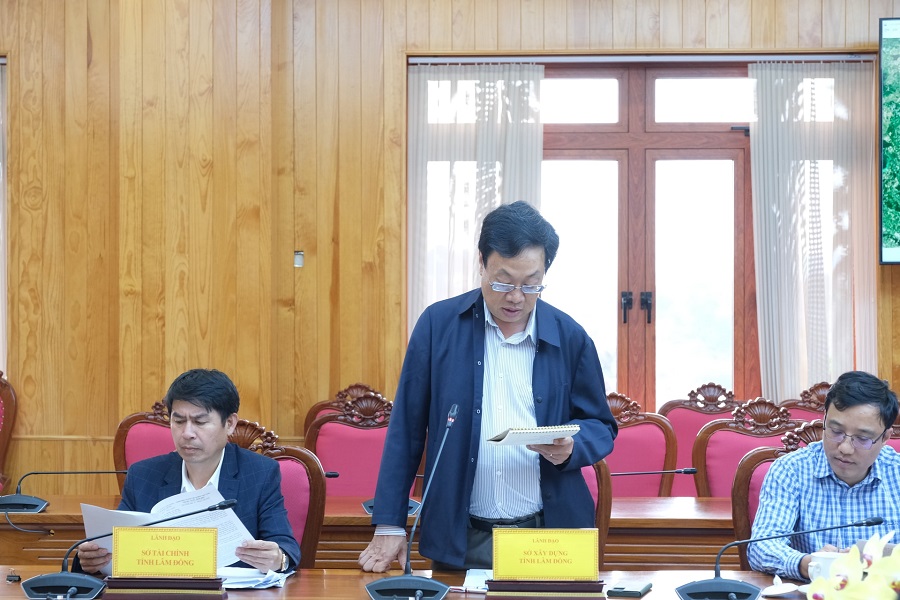 Đại diện Sở X&acirc;y dựng L&acirc;m Đồng n&ecirc;u &yacute; kiến