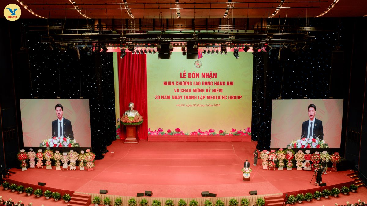 TS. Nguyễn Tr&iacute; Anh, Tổng Gi&aacute;m đốc MEDLATEC GROUP ph&aacute;t biểu tại buổi lễ