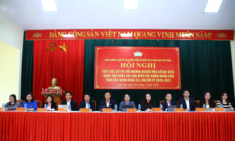 Bắc Ninh; Ứng cử viên đại biểu Quốc hội và đại biểu HĐND tỉnh tiếp xúc với cử tri tại đơn vị bầu cử số 2 và số 8