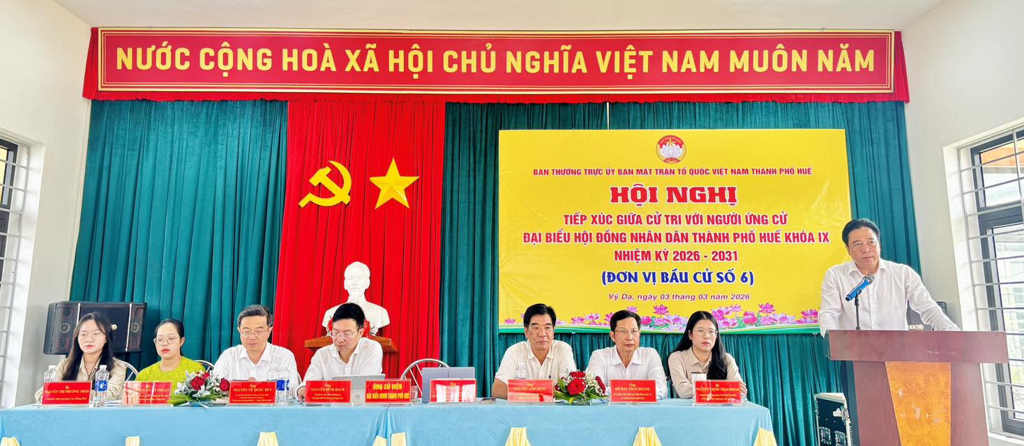 Tiếp x&uacute;c cử tri tại Phường Vỹ Dạ- Huế