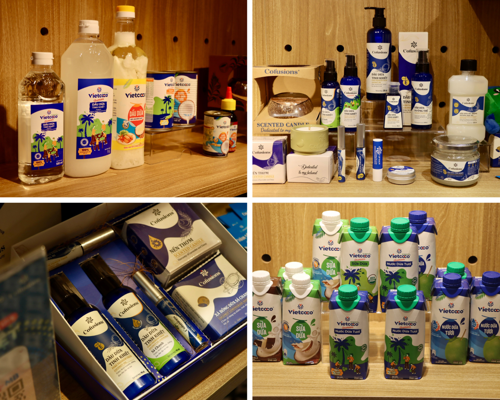 C&aacute;c sản phẩm chế biến s&acirc;u từ tr&aacute;i dừa của&nbsp;C&ocirc;ng ty TNHH Dừa Lương Quới