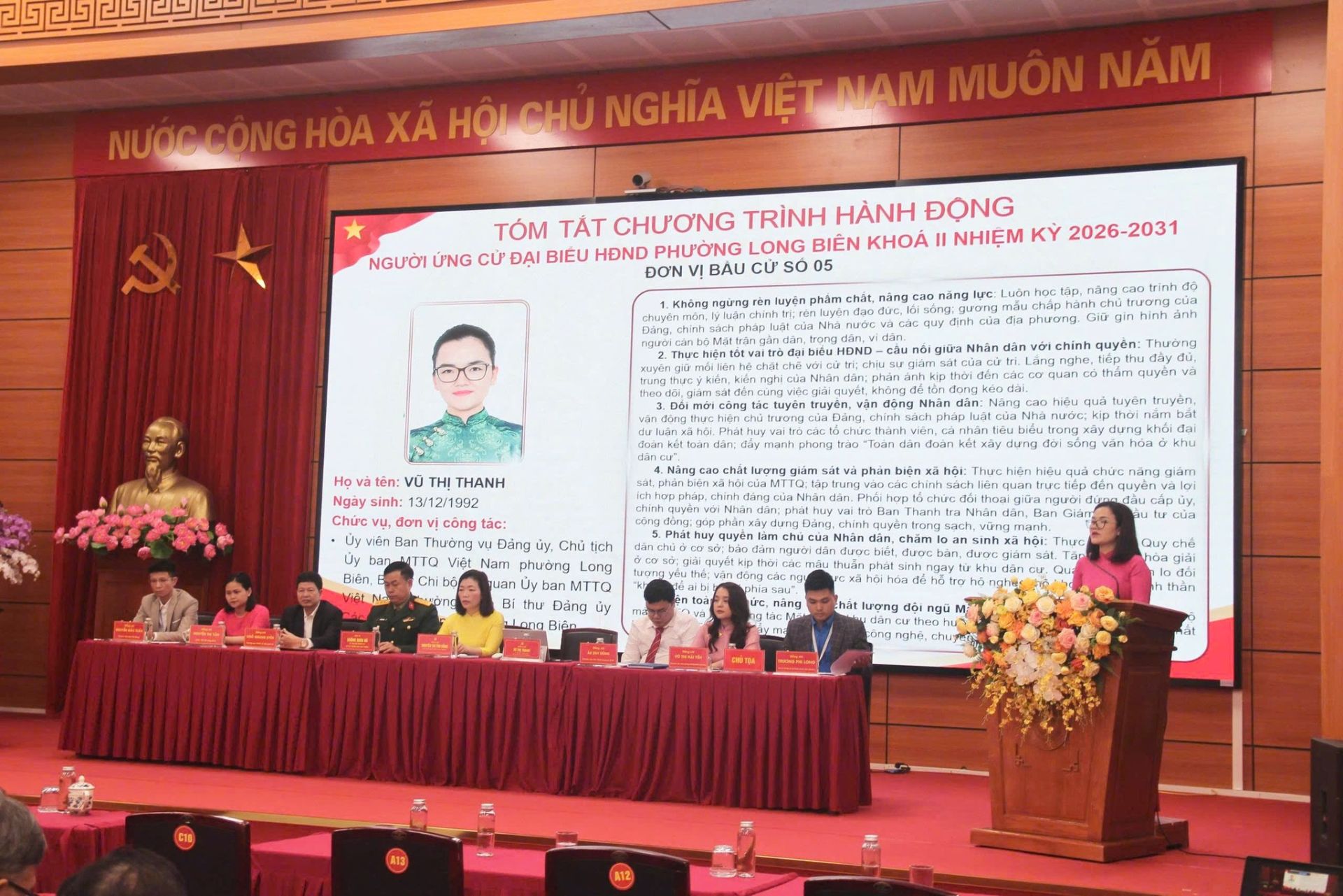 Hà Nội: Phường Long Biên khẩn trương rà soát điều kiện bầu cử, hoàn thành các hội nghị tiếp xúc cử tri