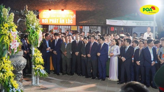 Vinh dự tham dự Lễ Khai Ấn Đền Trần c&ugrave;ng c&aacute;c l&atilde;nh đạo cấp cao.