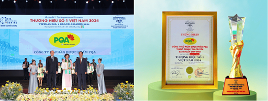 DSCC Vũ Thị Phương đưa C&ocirc;ng ty cổ phần Dược phẩm PQA vươn l&ecirc;n vị thế Thương hiệu số 1 Việt Nam thuốc Đ&ocirc;ng y gia truyền đạt chuẩn GMP-WHO với rất nhiều giải thưởng, bằng khen danh gi&aacute;.