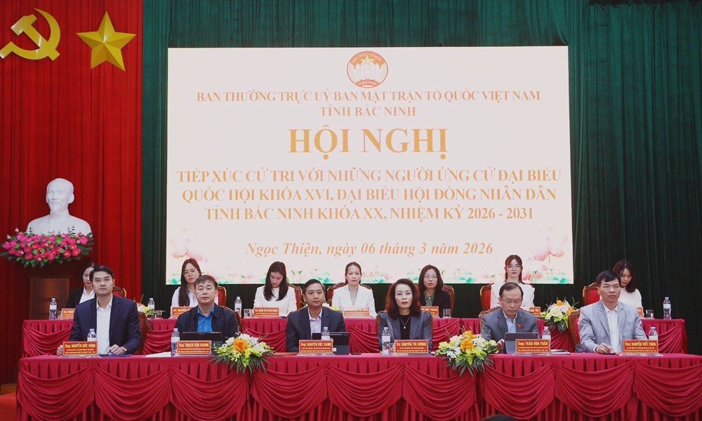 Bắc Ninh: Ứng cử viên đại biểu Quốc hội và đại biểu HĐND tỉnh tiếp xúc cử tri tại đơn vị bầu cử số 2 và 6