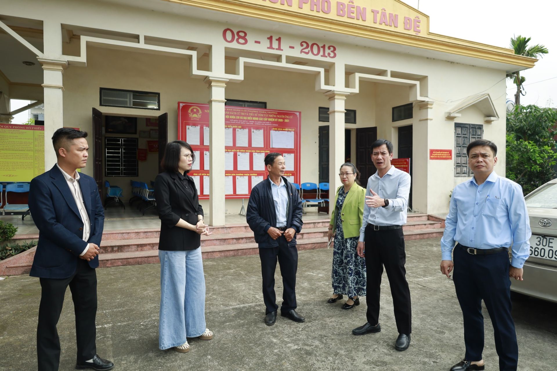 Ninh Bình: Lãnh đạo phường Thiên Trường kiểm tra công tác chuẩn bị bầu cử trên địa bàn phường