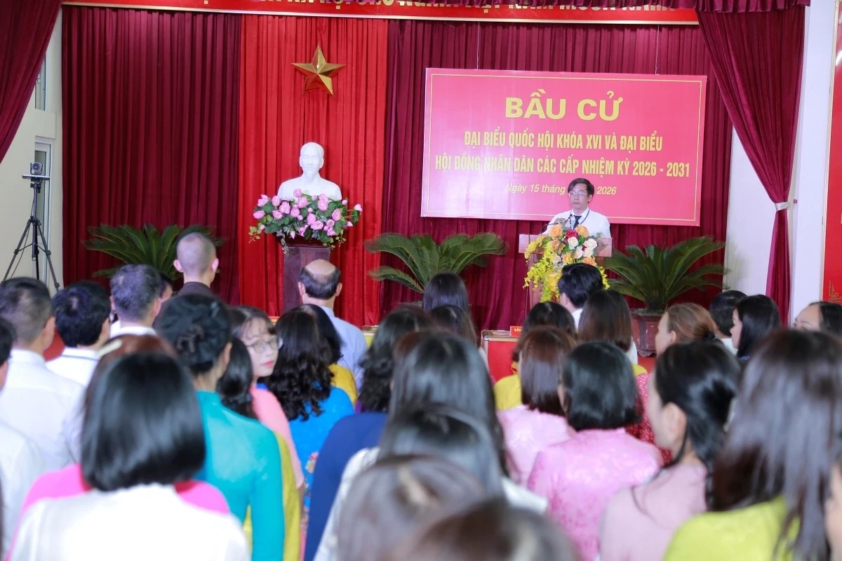 Thanh Hóa: Tổng duyệt diễn tập về nghiệp vụ bầu cử tại phường Hạc Thành