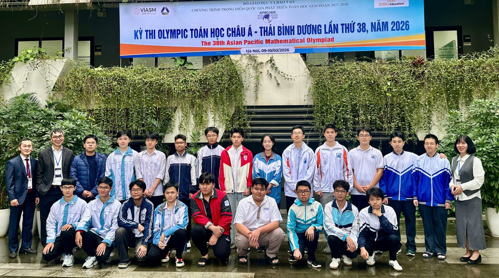 Danh sách 22 học sinh Việt Nam dự thi Olympic Toán học châu Á - Thái Bình Dương 2026