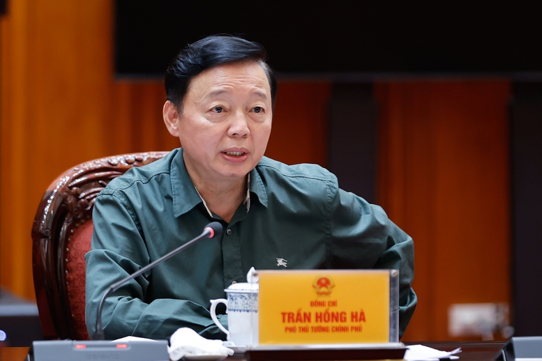 Phó Thủ tướng Trần Hồng Hà phát biểu- Ảnh: VGP/Nhật Bắc Phó Thủ tướng Trần Hồng Hà phát biểu- Ảnh: VGP/Nhật Bắc