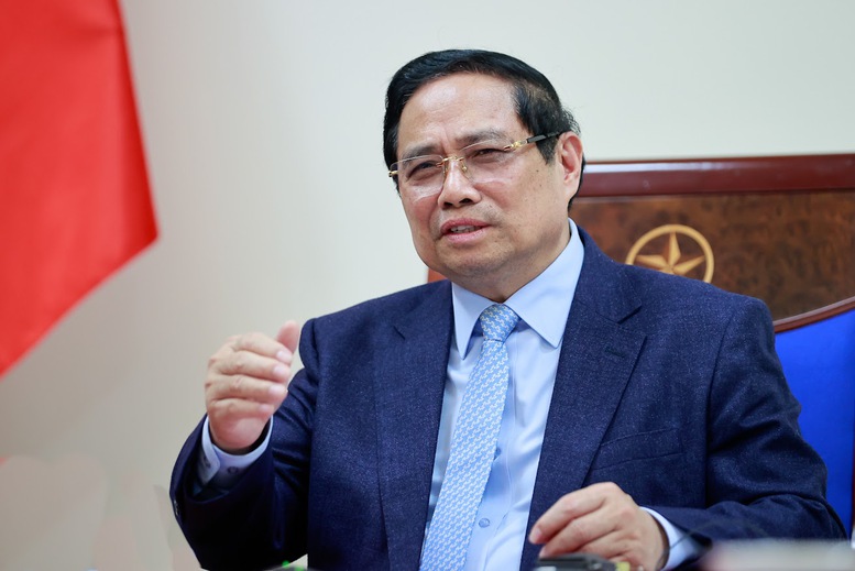 Thủ tướng Ch&iacute;nh phủ Phạm Minh Ch&iacute;nh cảm ơn v&agrave; đề nghị Ch&iacute;nh phủ Kuwait tiếp tục hỗ trợ bảo đảm an ninh, an to&agrave;n cho c&ocirc;ng d&acirc;n Việt Nam tại Kuwait, tạo điều kiện thuận lợi cho c&aacute;c hoạt động sơ t&aacute;n c&ocirc;ng d&acirc;n Việt Nam - Ảnh: VGP/Nhật Bắc