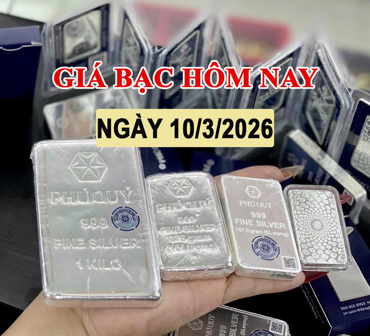 Giá bạc hôm nay 10/3: Đồng loạt giảm sâu