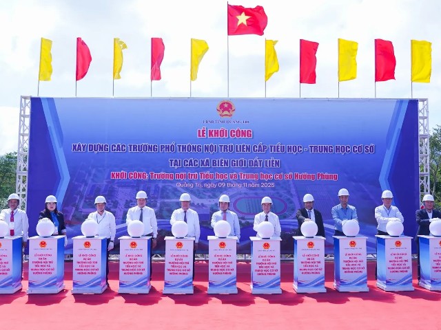 Quảng Trị đẩy nhanh tiến độ xây dựng hệ thống trường nội trú tại các xã biên giới