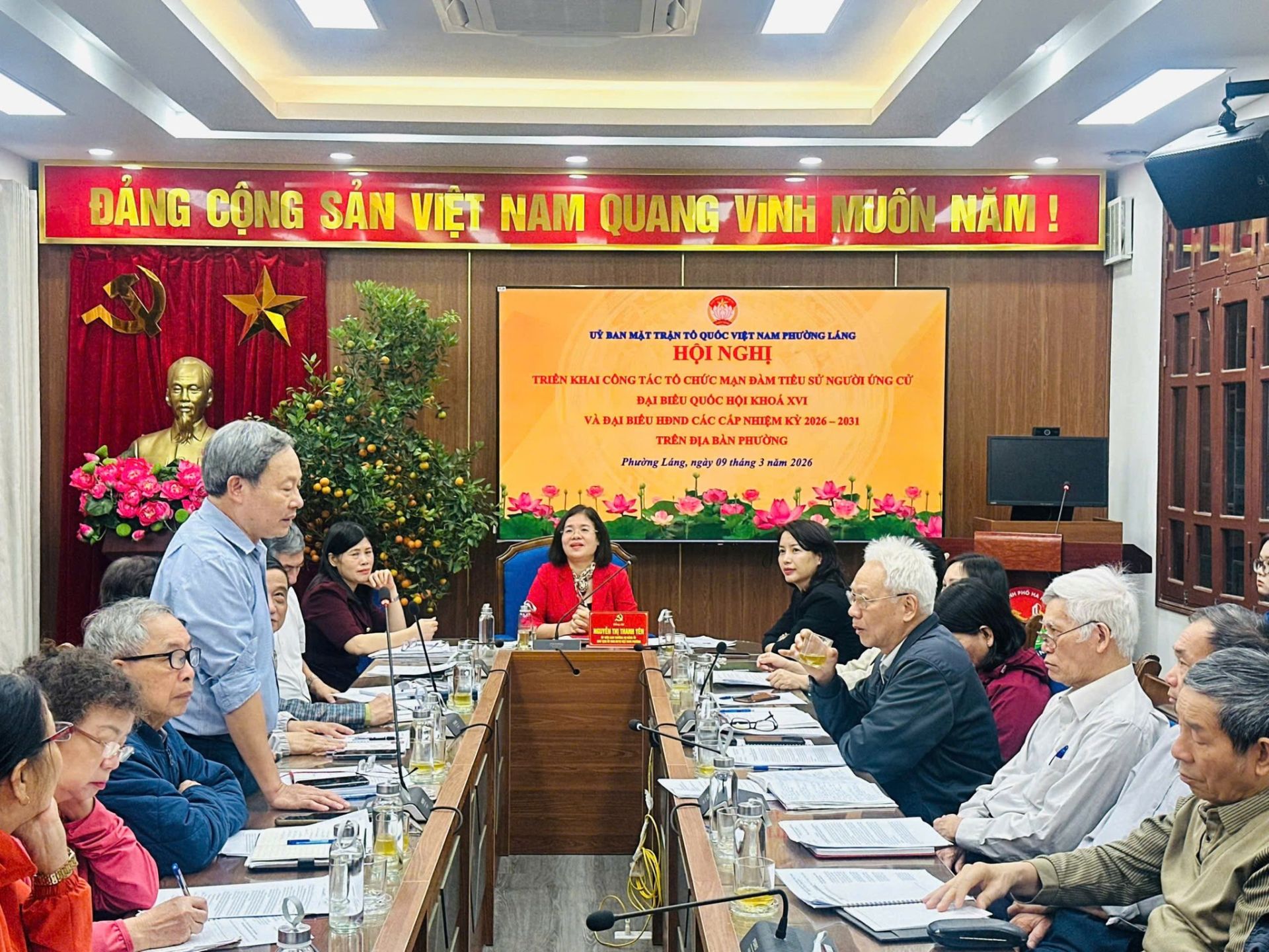 Hà Nội: Phường Láng tổ chức mạn đàm tiểu sử người ứng cử