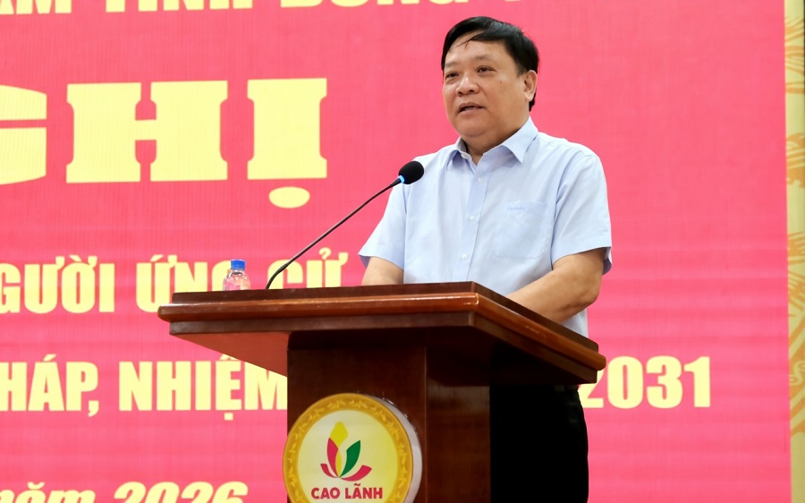 Chủ tịch tỉnh Đồng Tháp Phạm Thành Ngại cam kết 5 đột phá chiến lược tại buổi tiếp xúc cử tri phường Cao Lãnh