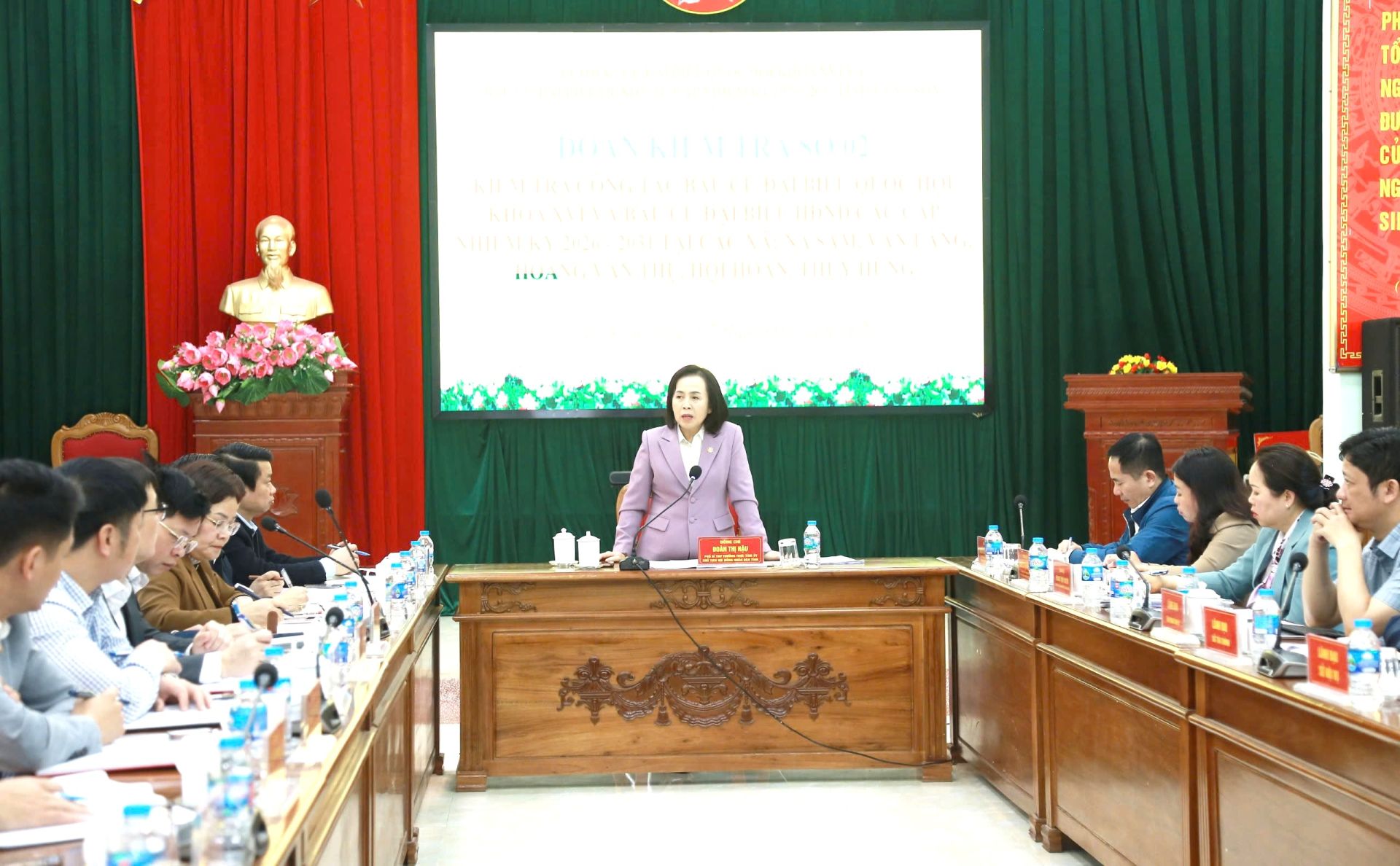 Ph&oacute; B&iacute; thư Thường trực Tỉnh ủy, Chủ tịch HĐND tỉnh Lạng Sơn Đo&agrave;n Thị Hậu