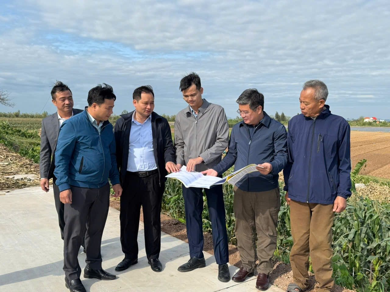 Ninh Bình: Kiểm tra, nghiệm thu công trình sửa chữa đê bối Phù Sa Thượng tại xã Đồng Thịnh