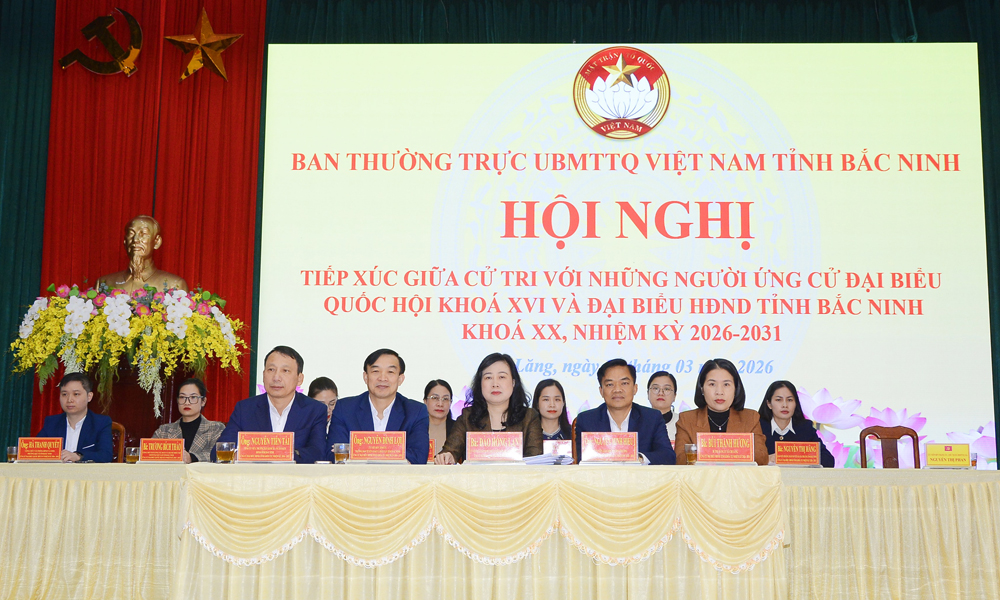 Bắc Ninh: Ứng cử viên đại biểu Quốc hội và HĐND tỉnh tiếp xúc cử tri tại đơn vị bầu cử