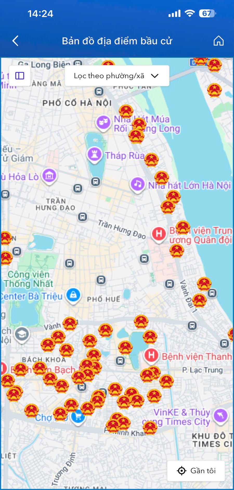 Hà Nội đưa 1.451 điểm bầu cử lên bản đồ số iHanoi phục vụ cử tri