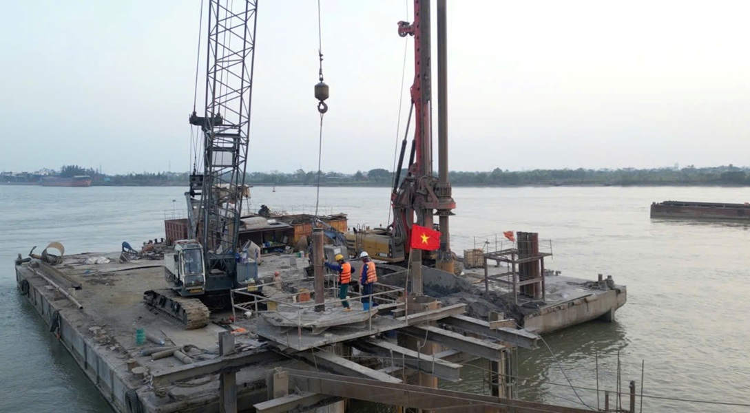 Hưng Yên: Đẩy nhanh tiến độ thi công tuyến đường từ phường Thái Bình kết nối phường Phố Hiến