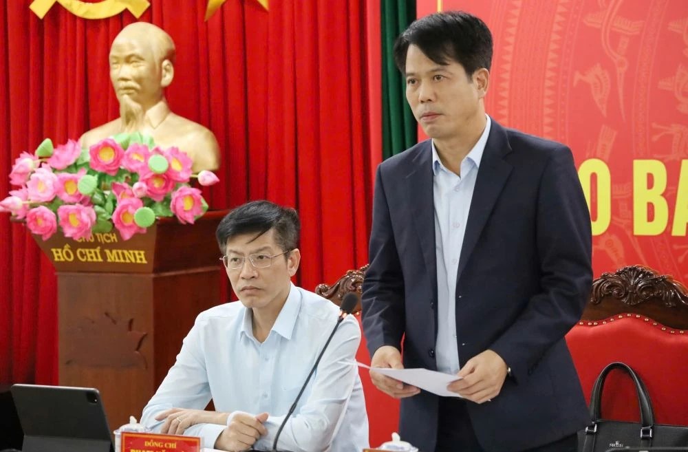 Trưởng Ban Tuy&ecirc;n gi&aacute;o v&agrave; D&acirc;n vận Tỉnh ủy Đ&agrave;o Xu&acirc;n Y&ecirc;n ph&aacute;t biểu kết luận hội nghị.