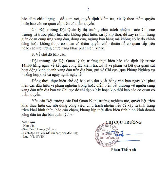 Chi cục Quản l&yacute; thị trường tỉnh Ninh B&igrave;nh đ&atilde; ban h&agrave;nh Văn bản số 544/TTTN-NV ng&agrave;y 5/3/2026