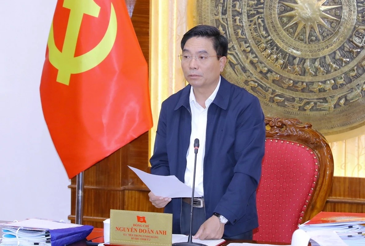 B&iacute; thư Tỉnh ủy Nguyễn Do&atilde;n Anh ph&aacute;t biểu kết luận tại hội nghị.