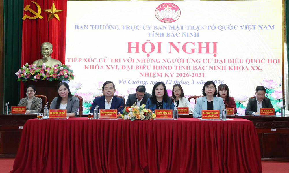 Bắc Ninh: Ứng cử viên đại biểu Quốc hội khóa XVI và đại biểu HĐND tỉnh tiếp xúc cử tri tại đơn vị bầu cử số 4 và số 11