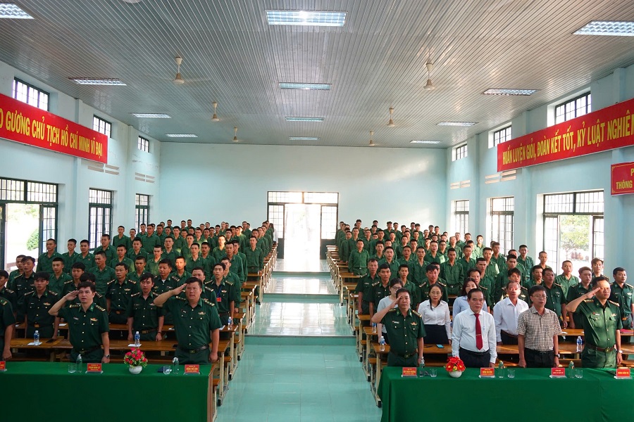 Quang cảnh tại khu vực bỏ phiếu tại Tiểu đo&agrave;n Huấn luyện - Cơ động 2