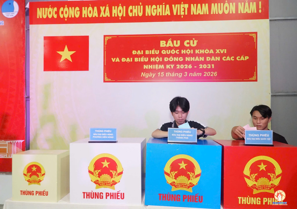 Sức trẻ và niềm tin nơi giảng đường trong ngày hội bầu cử