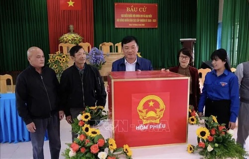 Lâm Đồng: Cử tri nô nức đi bầu cử đại biểu Quốc hội và HĐND các cấp