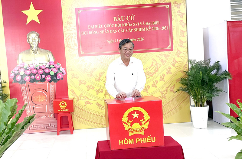 Cần Thơ: Cử tri nô nức đi bầu cử đại biểu Quốc hội khóa XVI và đại biểu HĐND các cấp